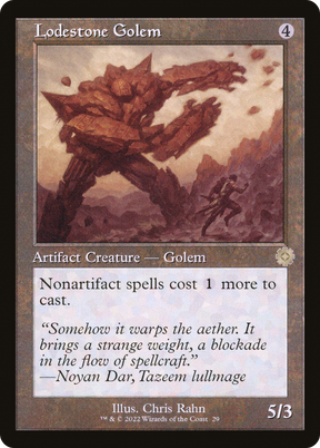 Magic: The Gathering - Lodestone Golem - The Brothers' War Retro Artifacts