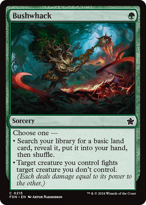 Magic: The Gathering - Bushwhack Foil - Foundations