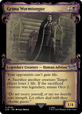 Magic: The Gathering - Gríma Wormtongue Foil - The Lord of the Rings: Tales of Middle-earth