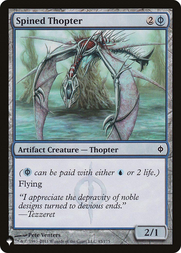 Magic: The Gathering - Spined Thopter - The List