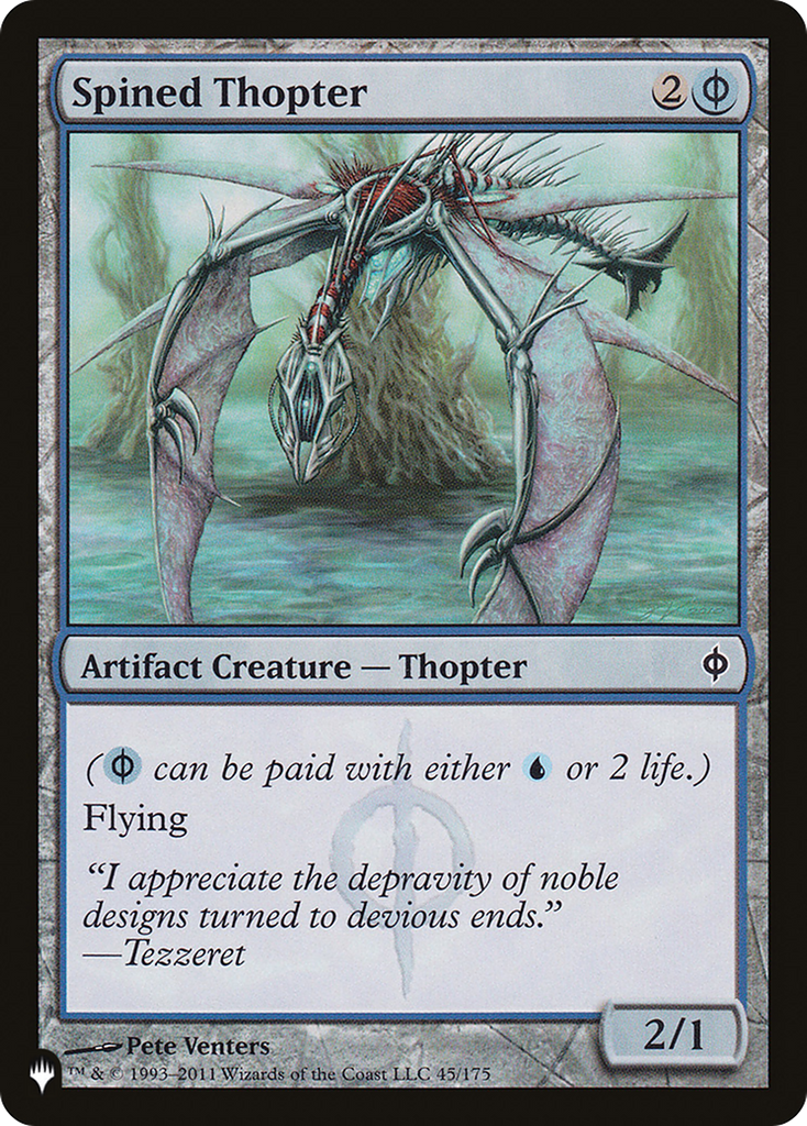 Magic: The Gathering - Spined Thopter - The List