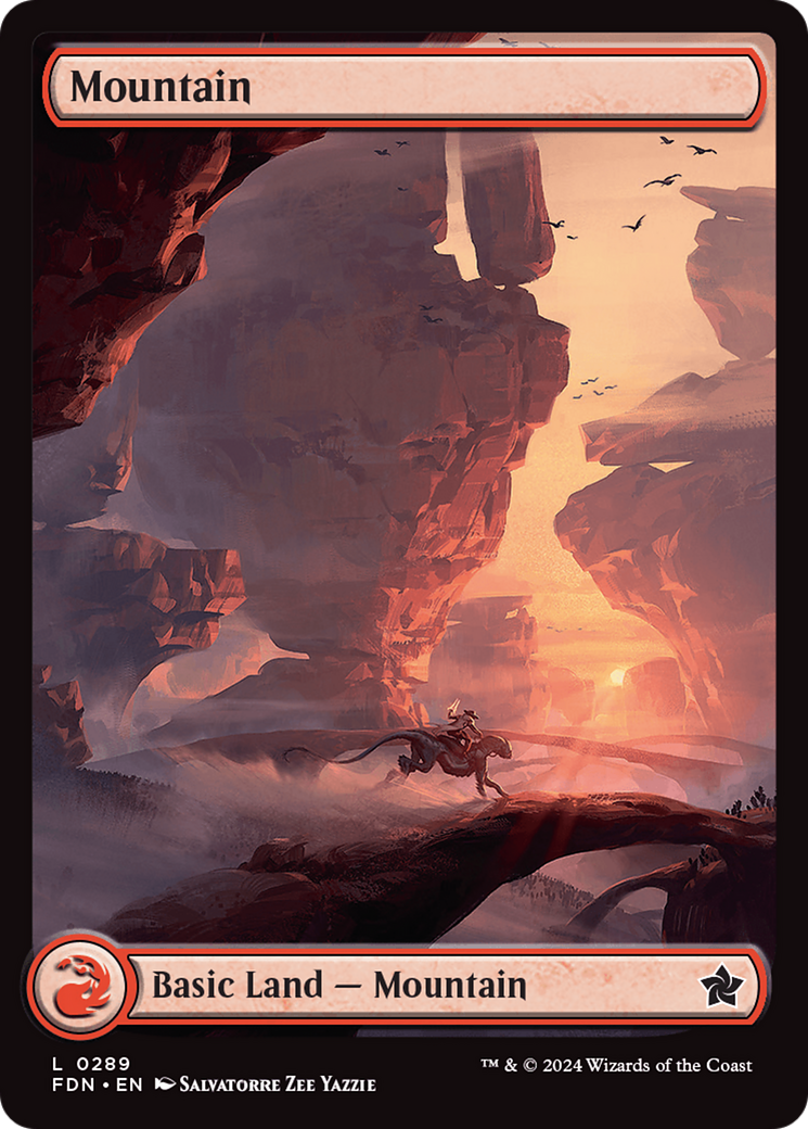 Magic: The Gathering - Mountain #289 Foil - Foundations