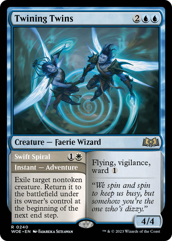 Magic: The Gathering - Twining Twins // Swift Spiral - Wilds of Eldraine