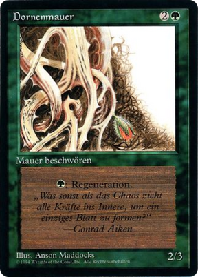 Magic: The Gathering - Dornenmauer - Foreign Black Border