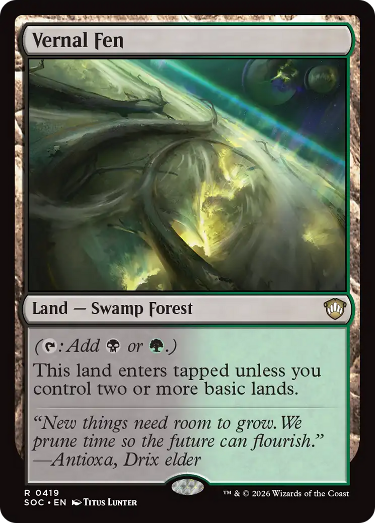 Magic: The Gathering - Vernal Fen - Secrets of Strixhaven Commander