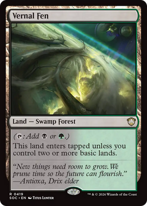Magic: The Gathering - Vernal Fen - Secrets of Strixhaven Commander