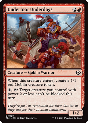Magic: The Gathering - Underfoot Underdogs Foil - Tarkir: Dragonstorm