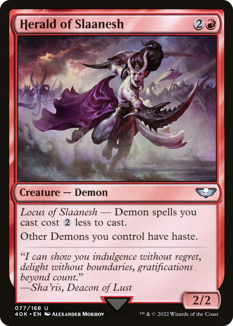 Magic: The Gathering - Herald of Slaanesh - Warhammer 40000 Commander