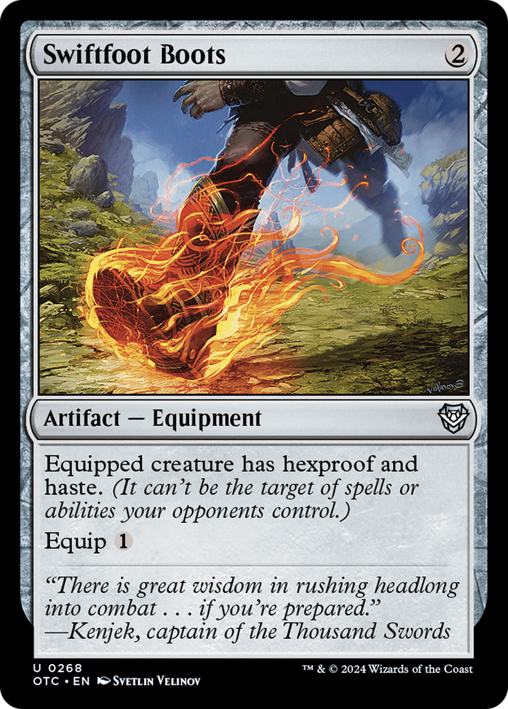 Magic: The Gathering - Swiftfoot Boots - Outlaws of Thunder Junction Commander