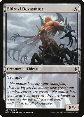 Magic: The Gathering - Eldrazi Devastator Foil - Battle for Zendikar