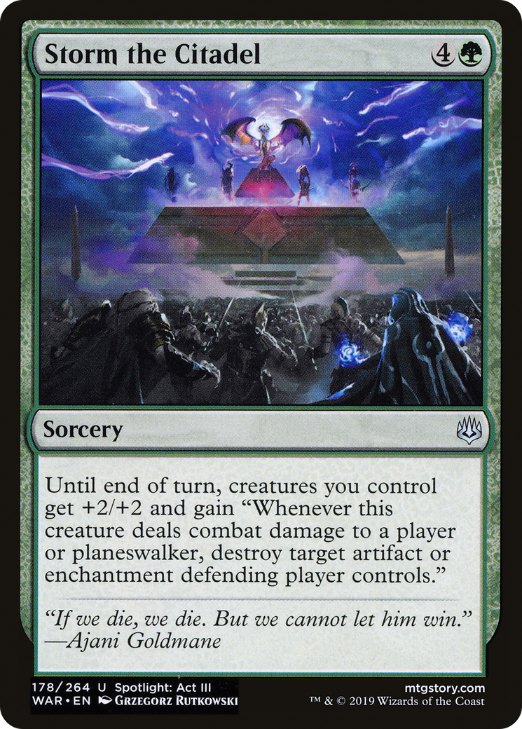 Magic: The Gathering - Storm the Citadel Foil - War of the Spark