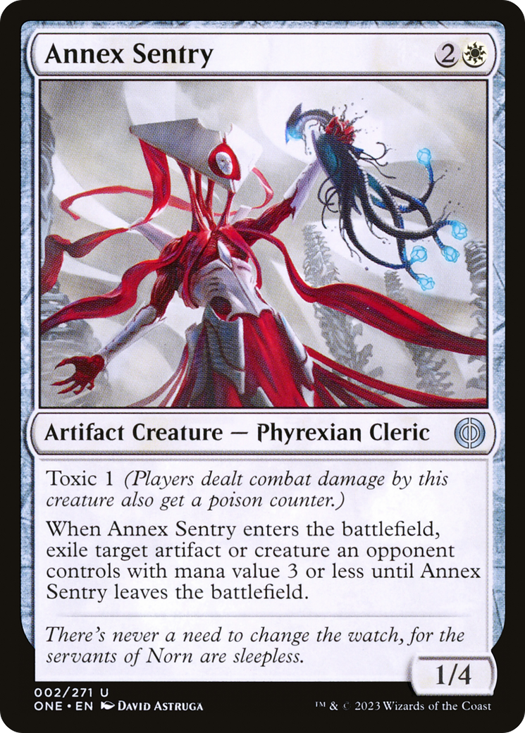 Magic: The Gathering - Annex Sentry Foil - Phyrexia: All Will Be One