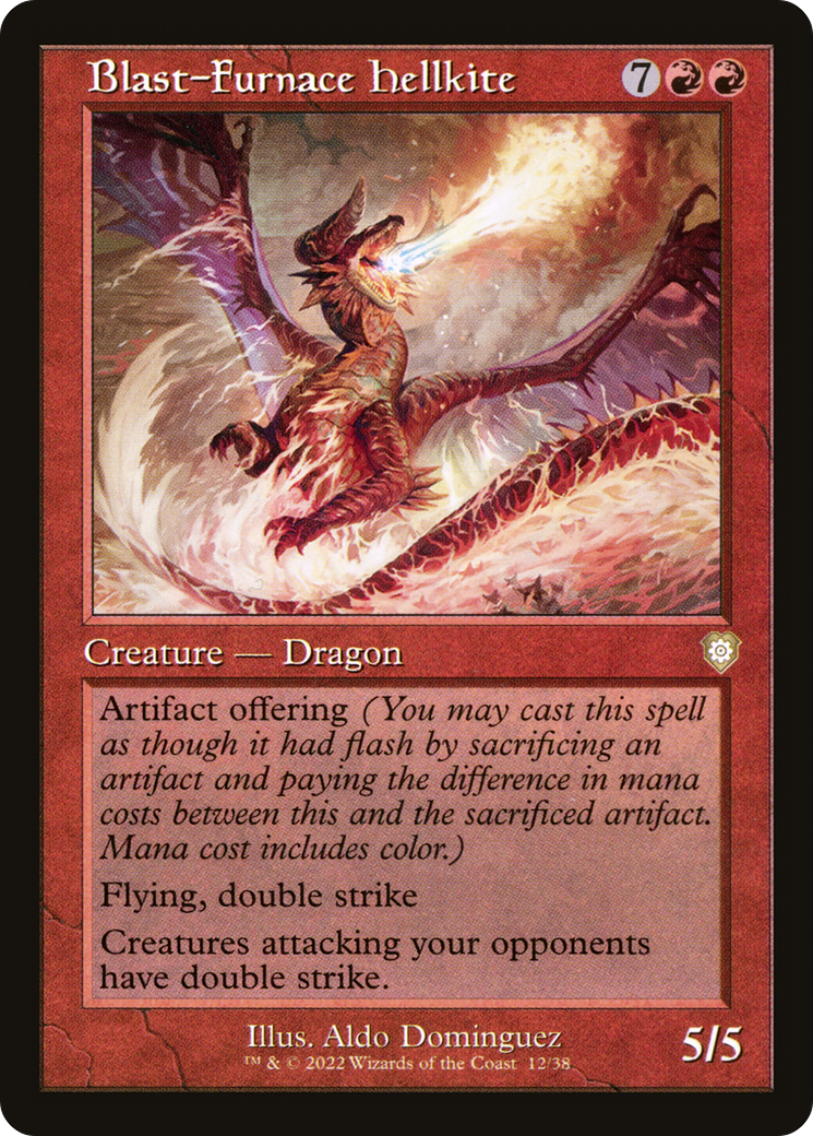 Magic: The Gathering - Blast-Furnace Hellkite - The Brothers' War Commander