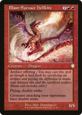 Magic: The Gathering - Blast-Furnace Hellkite - The Brothers' War Commander