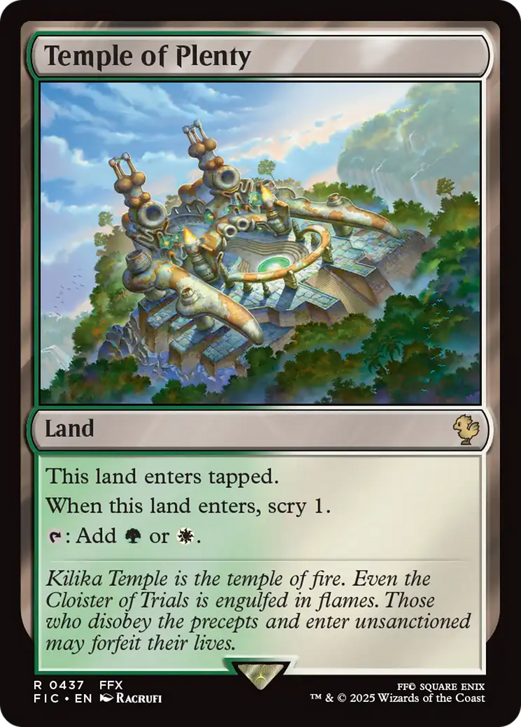 Magic: The Gathering - Temple of Plenty - Final Fantasy Commander