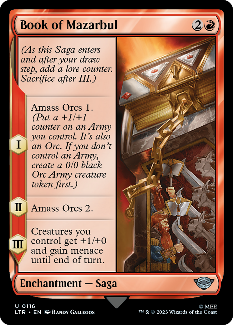 Magic: The Gathering - Book of Mazarbul Foil - The Lord of the Rings: Tales of Middle-earth