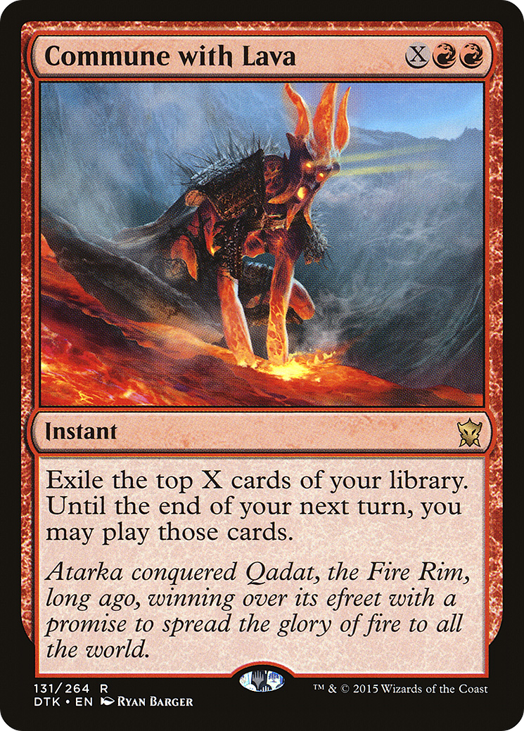Magic: The Gathering - Commune with Lava Foil - Dragons of Tarkir