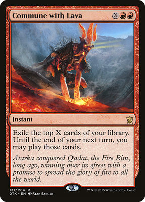 Magic: The Gathering - Commune with Lava Foil - Dragons of Tarkir
