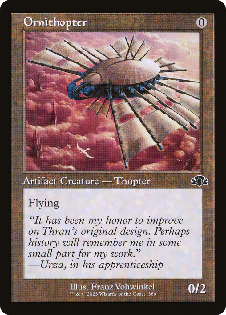 Magic: The Gathering - Ornithopter Foil - Dominaria Remastered