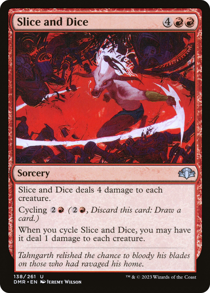 Magic: The Gathering - Slice and Dice Foil - Dominaria Remastered