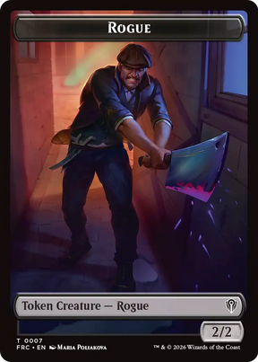 Magic: The Gathering - Rogue Token - Reality Fracture Commander Tokens