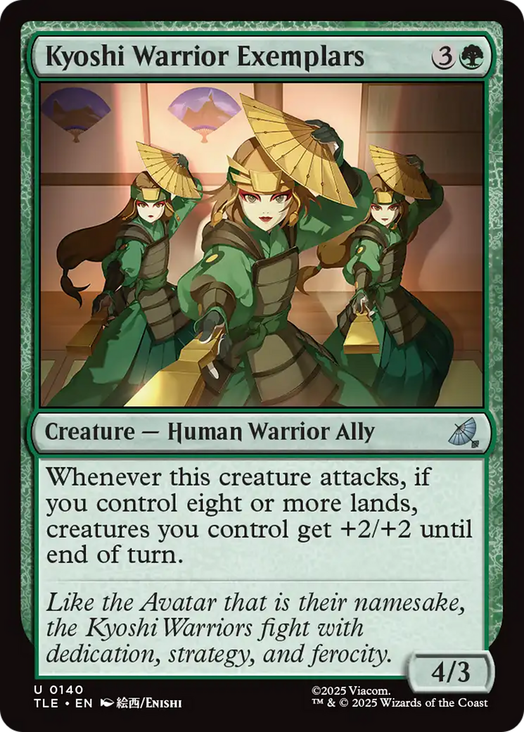Magic: The Gathering - Kyoshi Warrior Exemplars Foil - Avatar: The Last Airbender Eternal