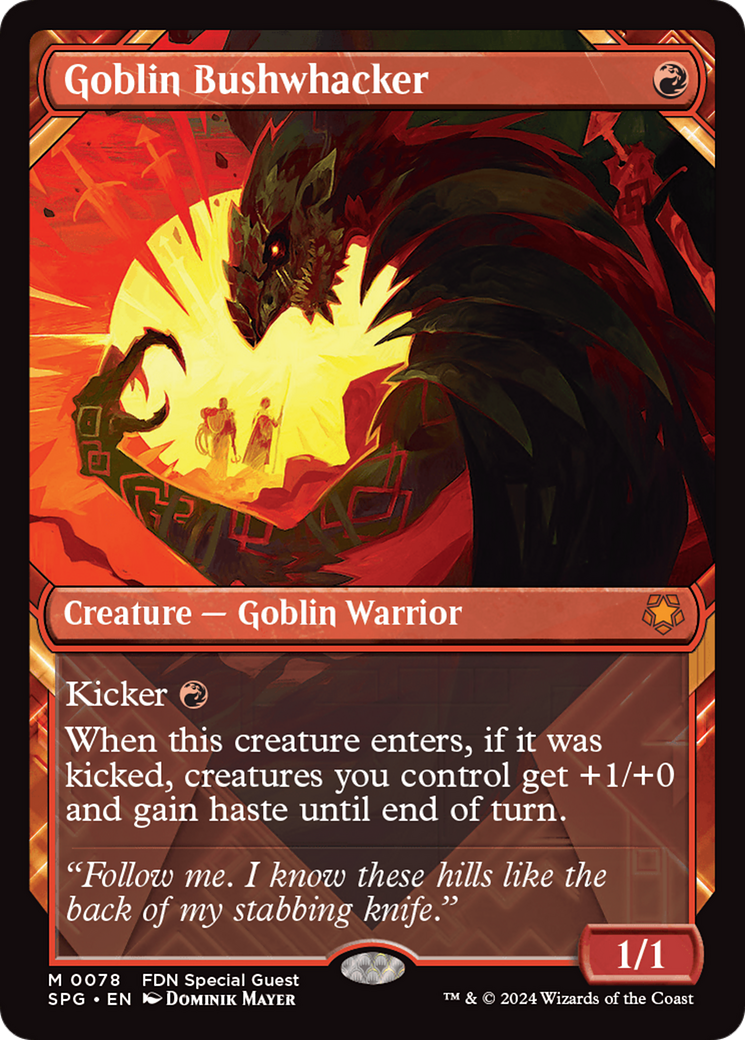 Magic: The Gathering - Goblin Bushwhacker Foil - Special Guests