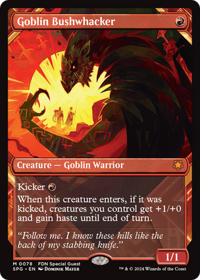 Magic: The Gathering - Goblin Bushwhacker Foil - Special Guests