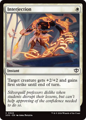 Magic: The Gathering - Interjection - Secrets of Strixhaven