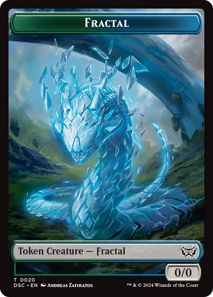 Magic: The Gathering - Fractal Token - Duskmourn Commander Tokens