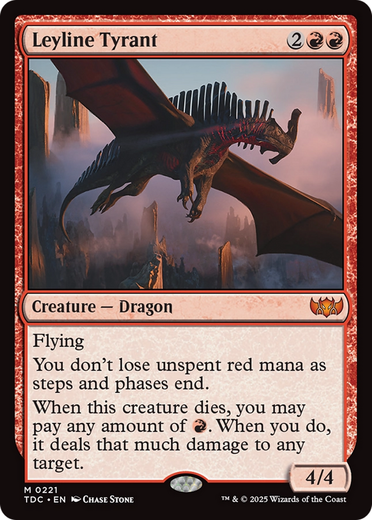 Magic: The Gathering - Leyline Tyrant - Tarkir: Dragonstorm Commander