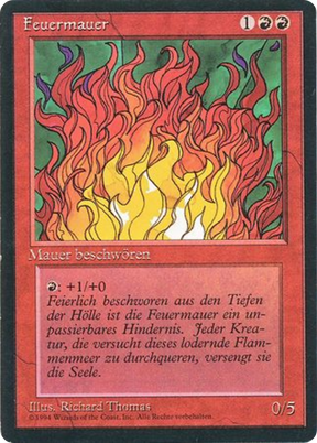Magic: The Gathering - Feuerwand - Foreign Black Border