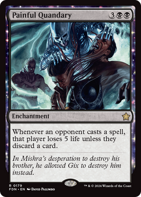 Magic: The Gathering - Painful Quandary Foil - Foundations