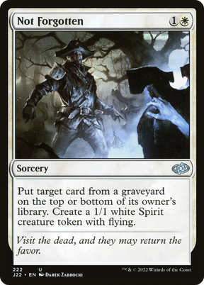Magic: The Gathering - Not Forgotten - Jumpstart 2022