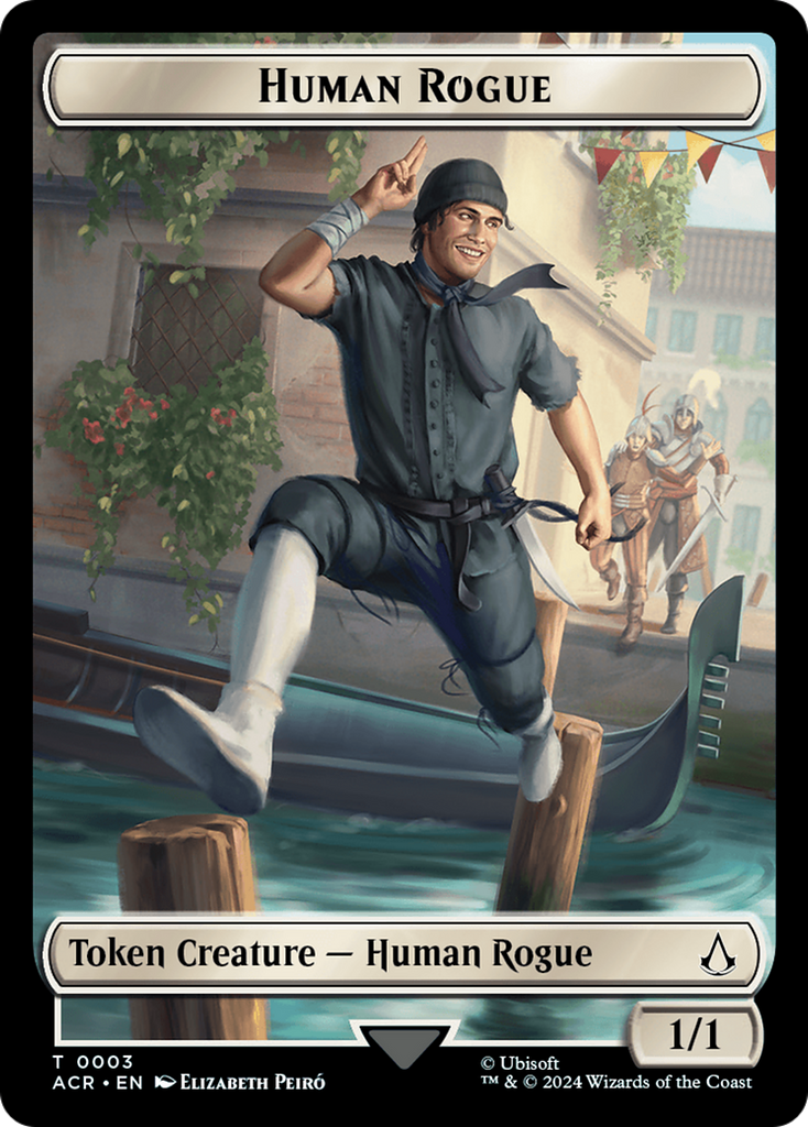 Magic: The Gathering - Human Rogue Token - Assassin's Creed Tokens