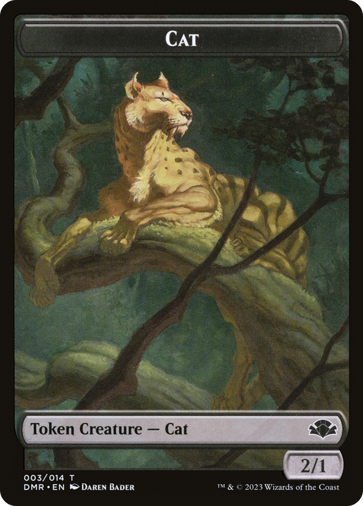 Magic: The Gathering - Cat Token - Dominaria Remastered Tokens