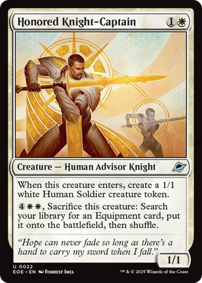 Magic: The Gathering - Honored Knight-Captain - Edge of Eternities