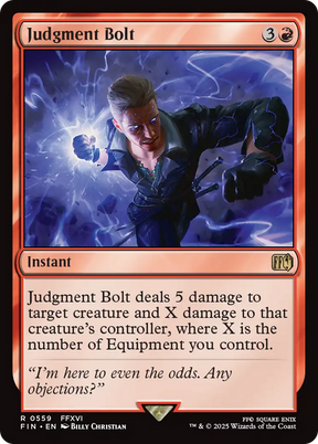 Magic: The Gathering - Judgment Bolt - Final Fantasy