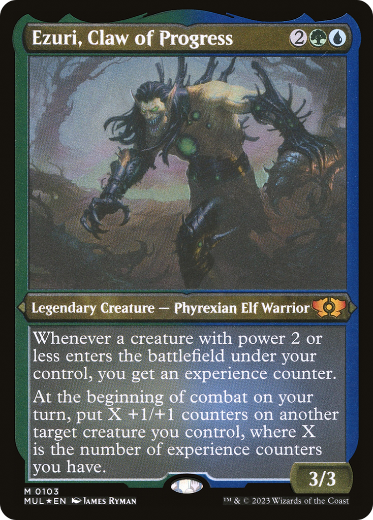 Magic: The Gathering - Ezuri, Claw of Progress Foil - Multiverse Legends