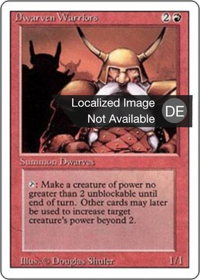 Magic: The Gathering - Zwergenkrieger - Revised Edition