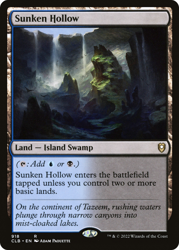 Magic: The Gathering - Sunken Hollow - Commander Legends: Battle for Baldur's Gate