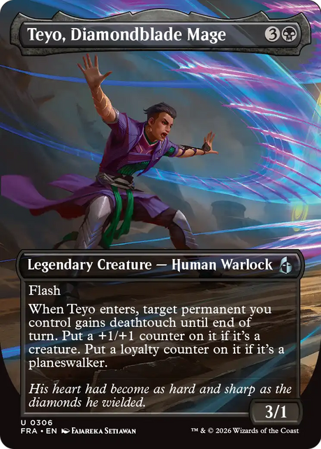Magic: The Gathering - Teyo, Diamondblade Mage Foil - Reality Fracture