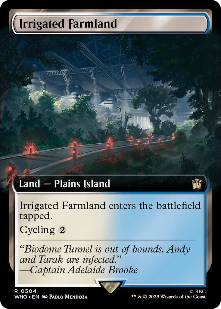 Magic: The Gathering - Irrigated Farmland Foil - Doctor Who