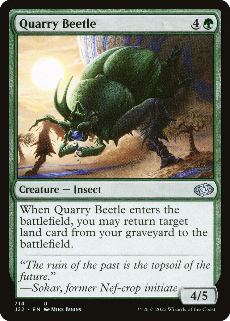 Magic: The Gathering - Quarry Beetle - Jumpstart 2022