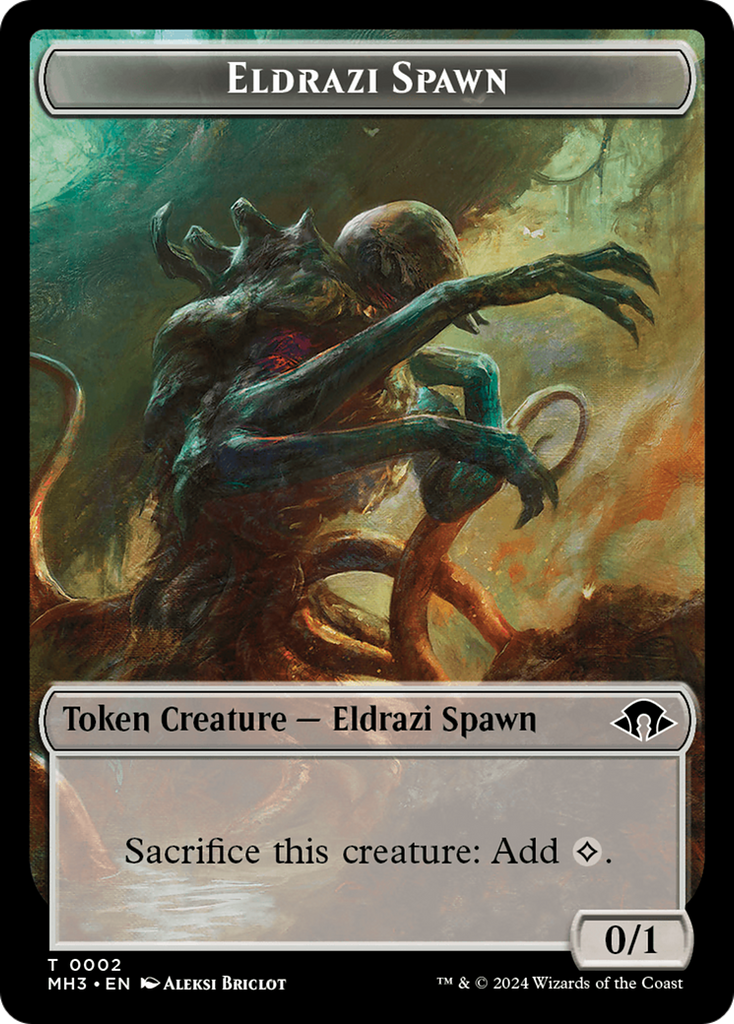 Magic: The Gathering - Eldrazi Spawn Token - Modern Horizons 3 Tokens