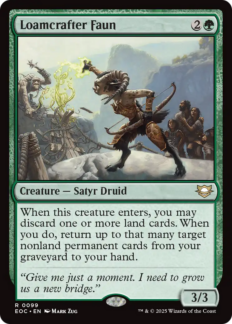 Magic: The Gathering - Loamcrafter Faun - Edge of Eternities Commander