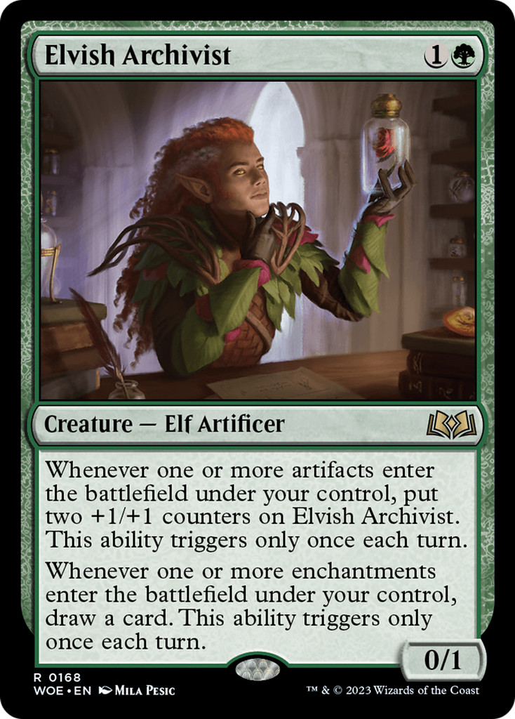 Magic: The Gathering - Elvish Archivist Foil - Wilds of Eldraine