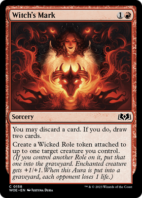 Magic: The Gathering - Witch's Mark - Wilds of Eldraine