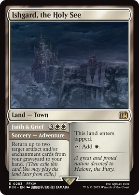 Magic: The Gathering - Ishgard, the Holy See // Faith & Grief Foil - Final Fantasy
