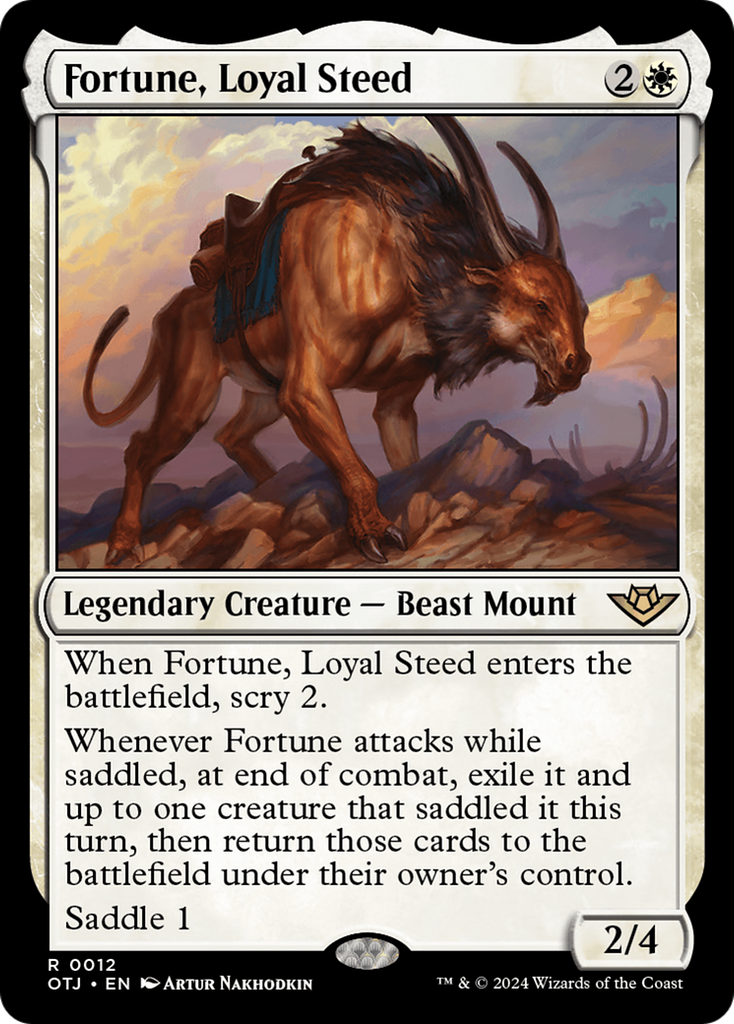 Magic: The Gathering - Fortune, Loyal Steed - Outlaws of Thunder Junction